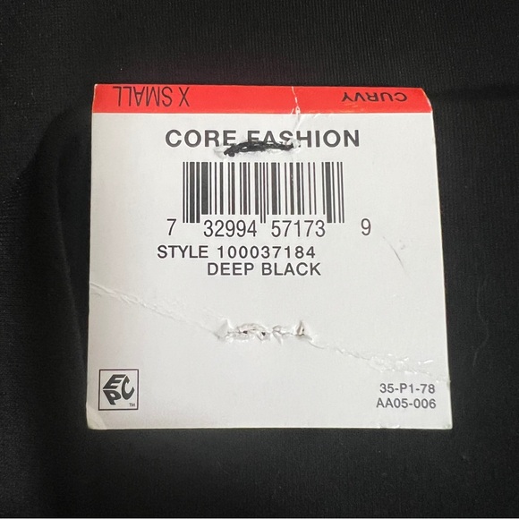 NWT INC Curvy 'Core Fashion' Mid-rise Black Pencil Skirt - Size XS - Picture 6 of 9